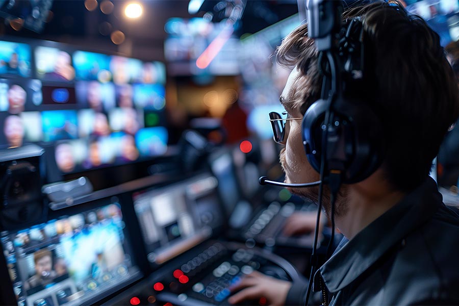 broadcasting screens